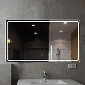 Много голямо огледало за баня с осветление 100см или 120см